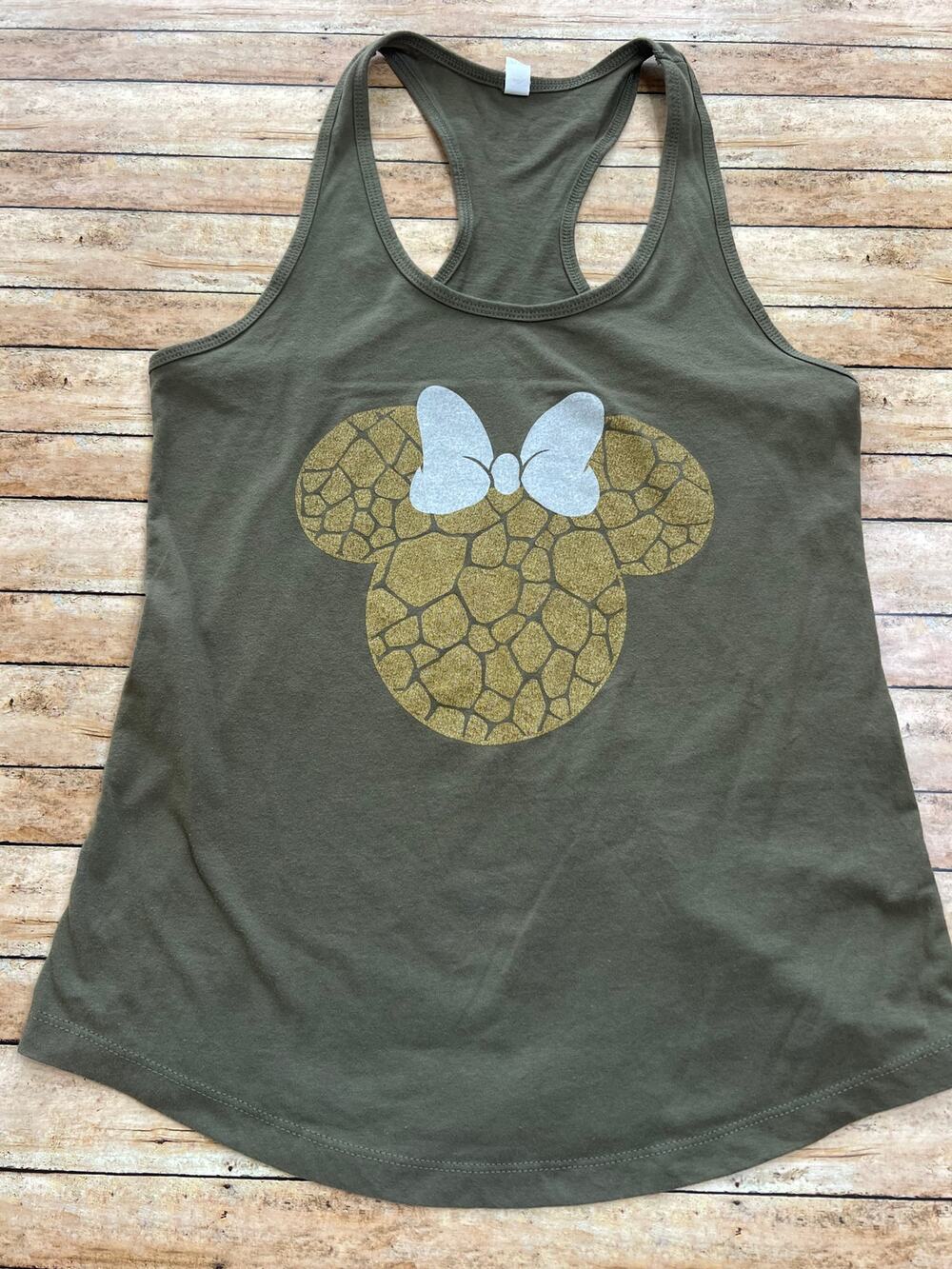 Disney Custom Giraffe Minnie Mouse Tank Top Size XL (fits like M)